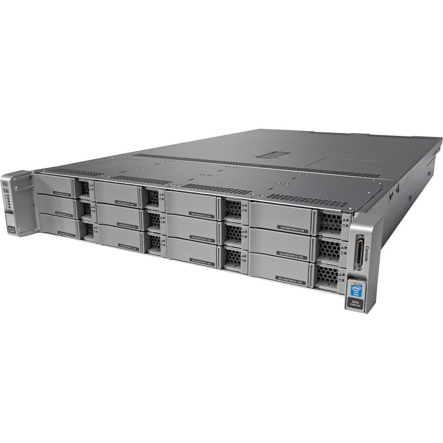 Cisco C240 M4 2U Rack Server - 2 X Intel Xeon E5-2630 V3 2.40 Ghz - 128 Gb Ram - 12Gb/S Sas, Serial Ata Controller