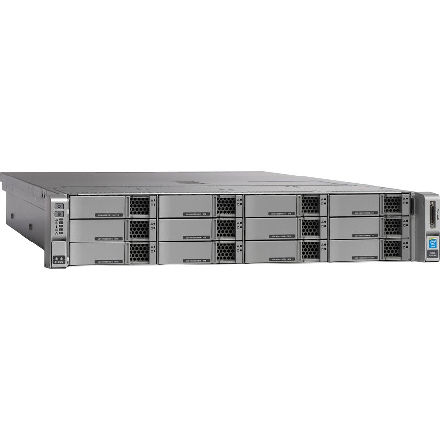 Cisco C240 M4 2U Rack Server - 2 X Intel Xeon E5-2630 V3 2.40 Ghz - 128 Gb Ram - Serial Ata Controller