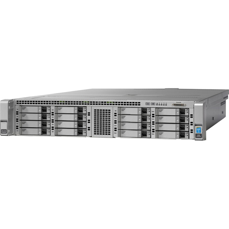 Cisco C240 M4 2U Rack Server - 2 X Intel Xeon E5-2630 V3 2.40 Ghz - 128 Gb Ram - Serial Ata Controller