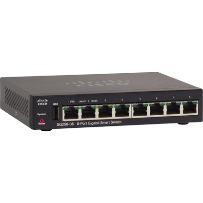 Cisco Sg250-08 8-Port Gigabit Smart Switch