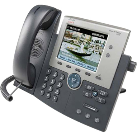 Cisco Unified 7945G Ip Phone - Desktop, Wall Mountable - Dark Gray, Silver