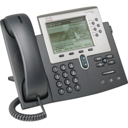 Cisco Unified 7962G Ip Phone - Refurbished - Wall Mountable, Desktop - Dark Gray, Silver