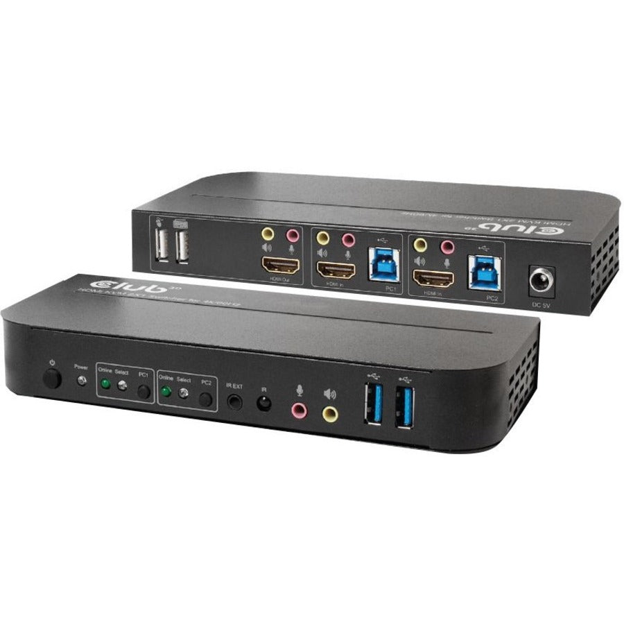 Club 3D Hdmi Kvm Switch For Dual Hdmi 4K 60Hz