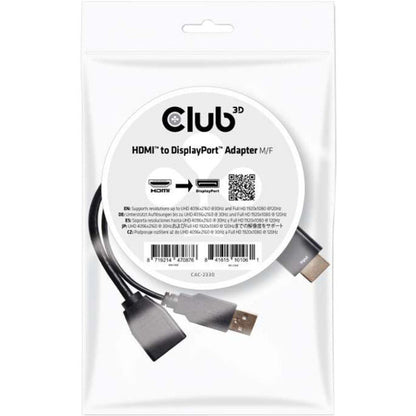 Club 3D Hdmi To Displayport Adapter