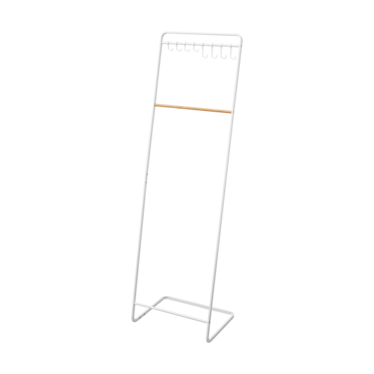 Coat Rack with Hat Storage (66" H) - Steel + Wood