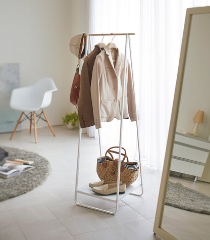 Coat Rack with Shelf (55" H) - Steel