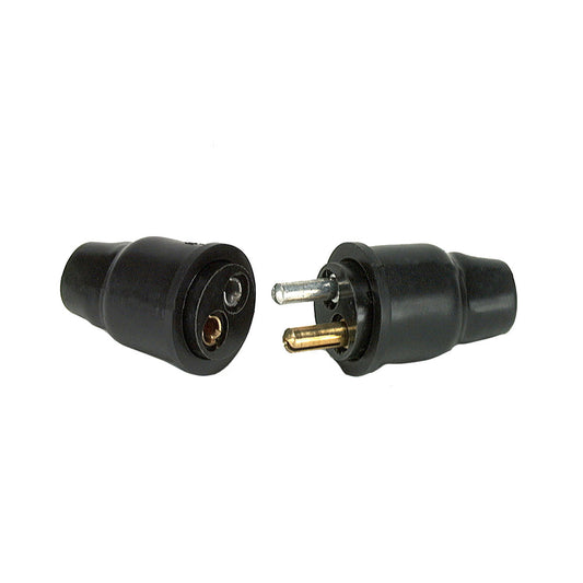 Cole Hersee 2 Pole Plug &amp; Socket Connector w/Rubber Cap