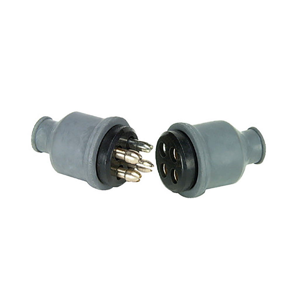 Cole Hersee 4 Pole Plug &amp; Socket Connector w/Rubber Cap