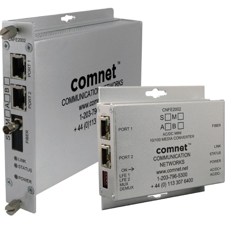 ComNet 2 Ch 10/100 Mbps Ethernet 1310nm, 60 W PoE++ CNFE2003S2POEHO/M