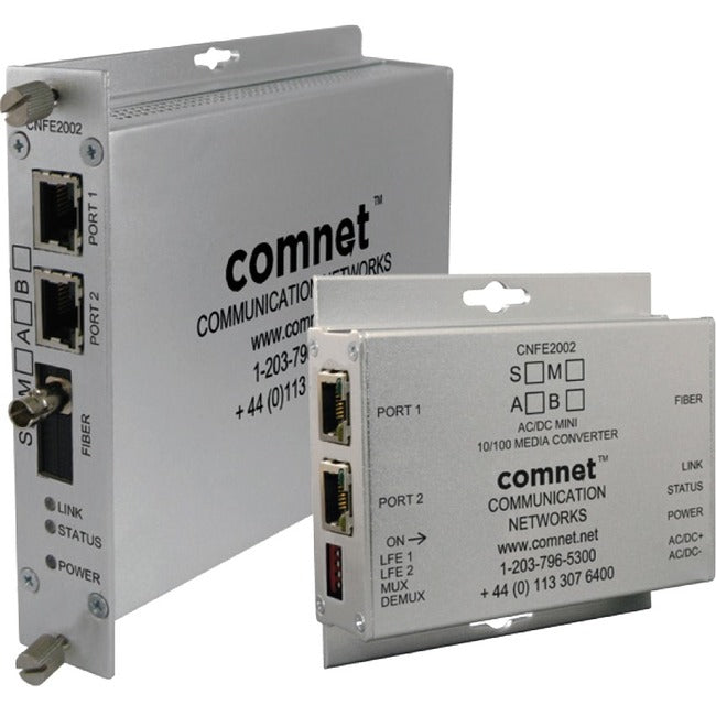 Comnet 2 Ch 10/100 Mbps Ethernet 1310Nm, 30 W Poe+ Cnfe2003M2Poe/M