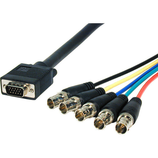 Comprehensive Pro Av/It Series Vga Hd15 Plug To 5 Bnc Jacks Cable 2Ft Vga15P5Bj2Hr