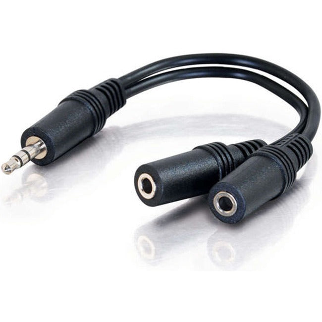 Comprehensive Stereo 3.5Mm Plug To Two Stereo Mini Jacks Audio Adapter Cable 6 Inches Mp2Mjcs