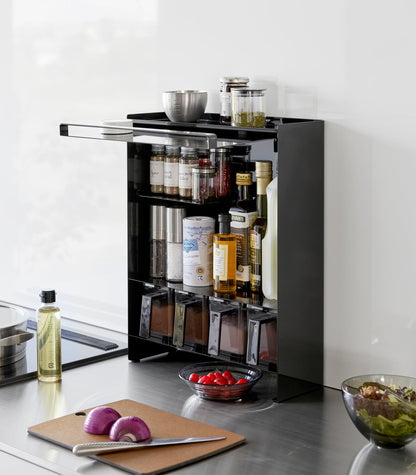 Concealable Spice Rack - Steel