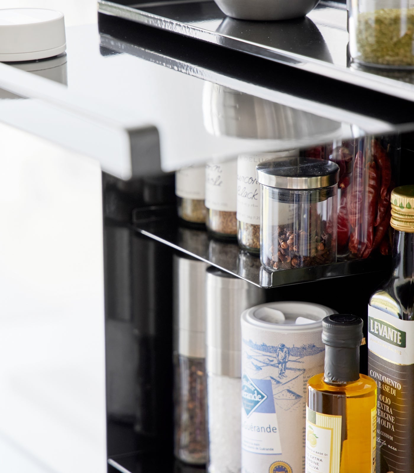 Concealable Spice Rack - Steel