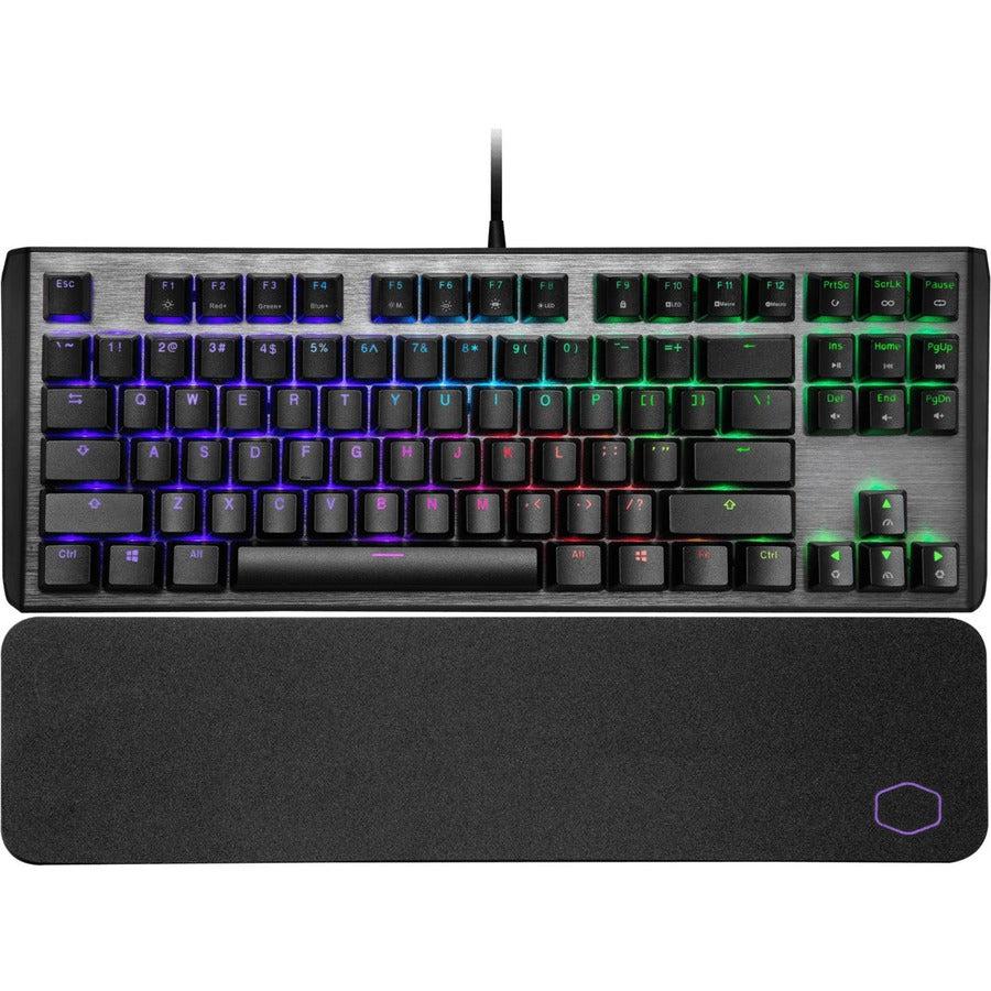 Cooler Master Ck-530-Gktm1-Us Usb Wired Gaming Keyboard W/ Brown Switch (Gunmetal Black)