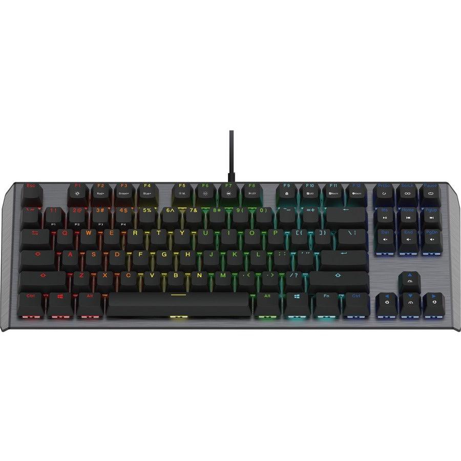 Cooler Master Ck-530-Gktm1-Us Usb Wired Gaming Keyboard W/ Brown Switch (Gunmetal Black)