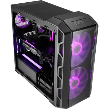 Cooler Master Mastercase H500 Argb Airflow Atx Mid-Tower With Mesh & Transparent Front Panel Option