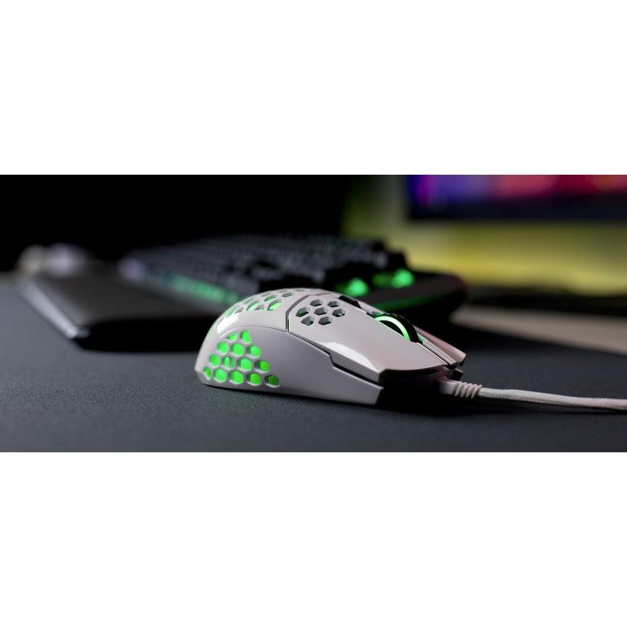 Cooler Master Mm-711-Wwol1 Mm711 Rgb-Led Lightweight 60G Wired Gaming Mouse - Matte White