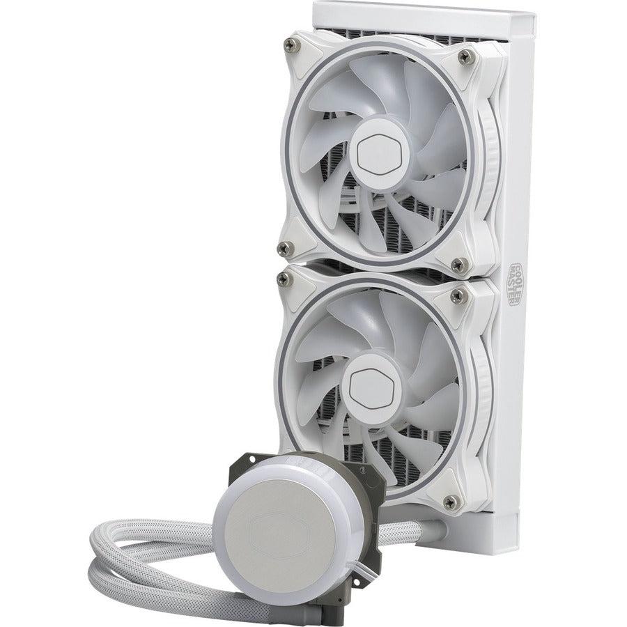 Coolermaster Masterliquid Ml240 Illusion, Translucent Dome, 3Rd Gen Dual Chamber Pump, 240 Radiator, Mlx-D24M-A18Pw-R1