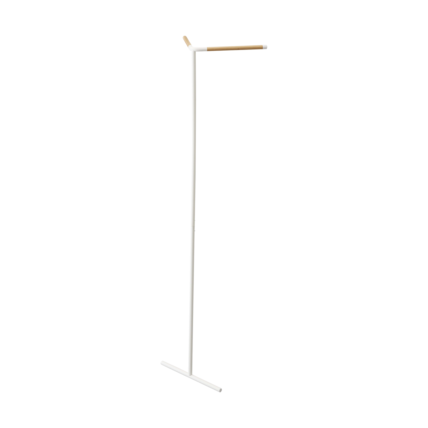 Corner Leaning Coat Hanger (63" H) - Steel + Wood