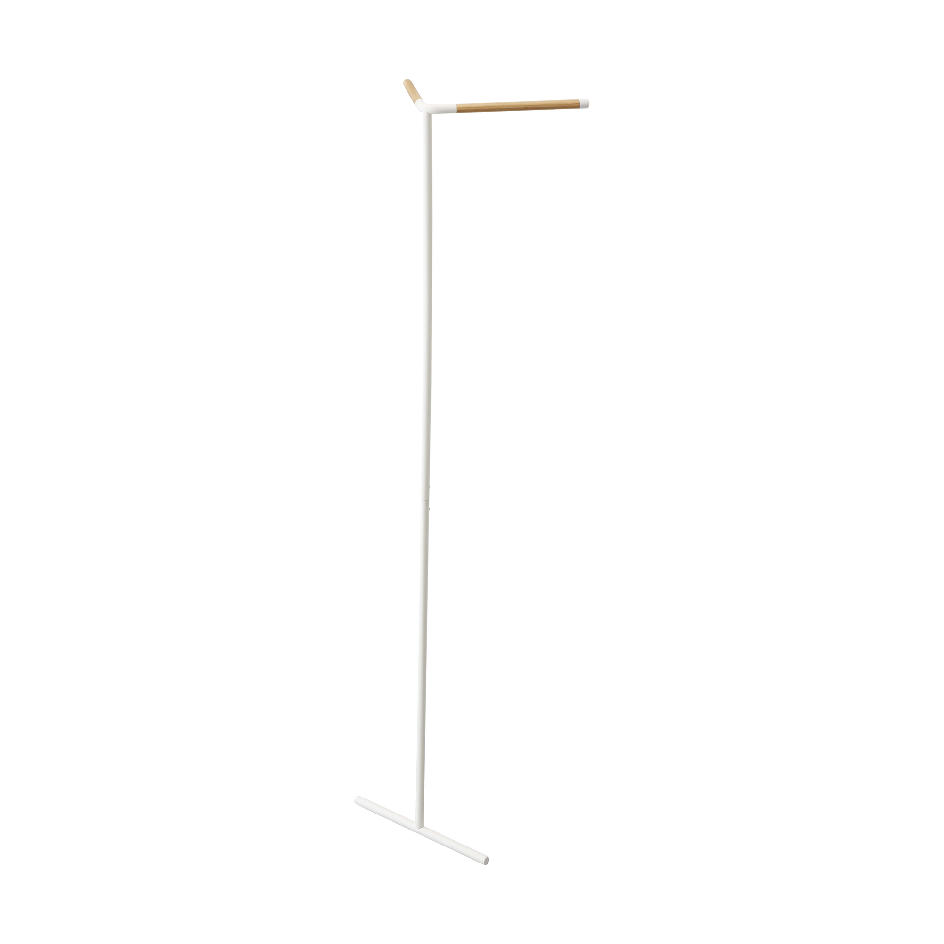 Corner Leaning Coat Hanger (63" H) - Steel + Wood