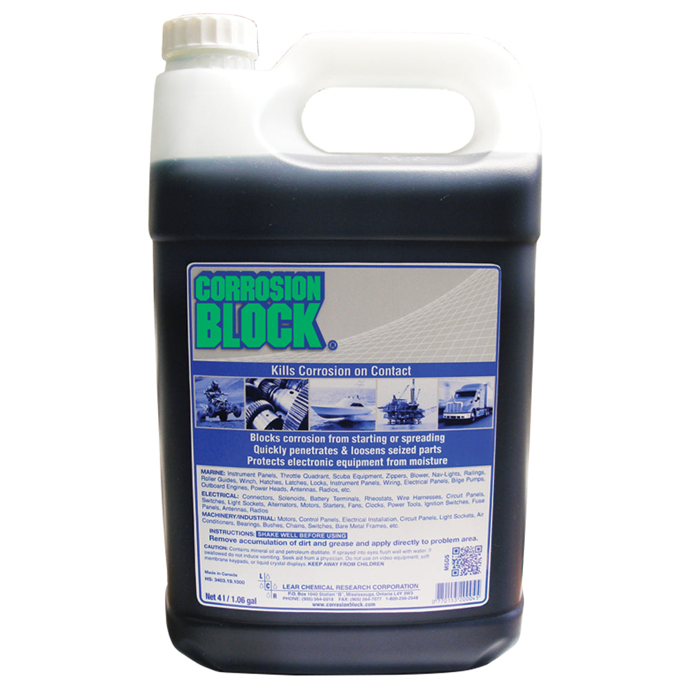Corrosion Block Liquid 4-Liter Refill - Non-Hazmat, Non-Flammable &amp; Non-Toxic