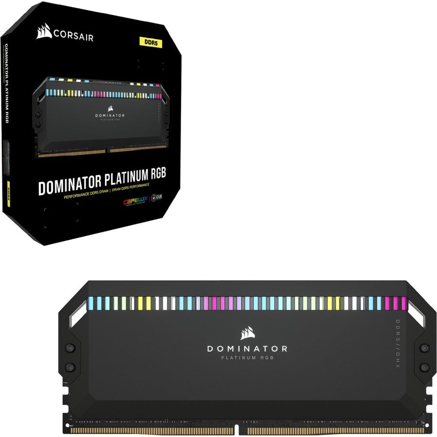 Corsair Dominator Platinum Rgb 32Gb (2X16Gb) Ddr5 Dram 5600Mhz C36 Memory Kit - Black