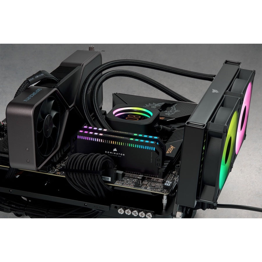 Corsair Dominator Platinum Rgb 32Gb (2X16Gb) Ddr5 Dram 5600Mhz C36 Memory Kit - Black