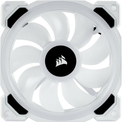 Corsair Ll Series Co-9050091-Ww Ll120 Rgb, 120Mm Dual Light Loop Rgb Led Pwm Fan, Single Pack, White.