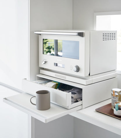 Countertop Drawer with Pull-Out Shelf - Steel