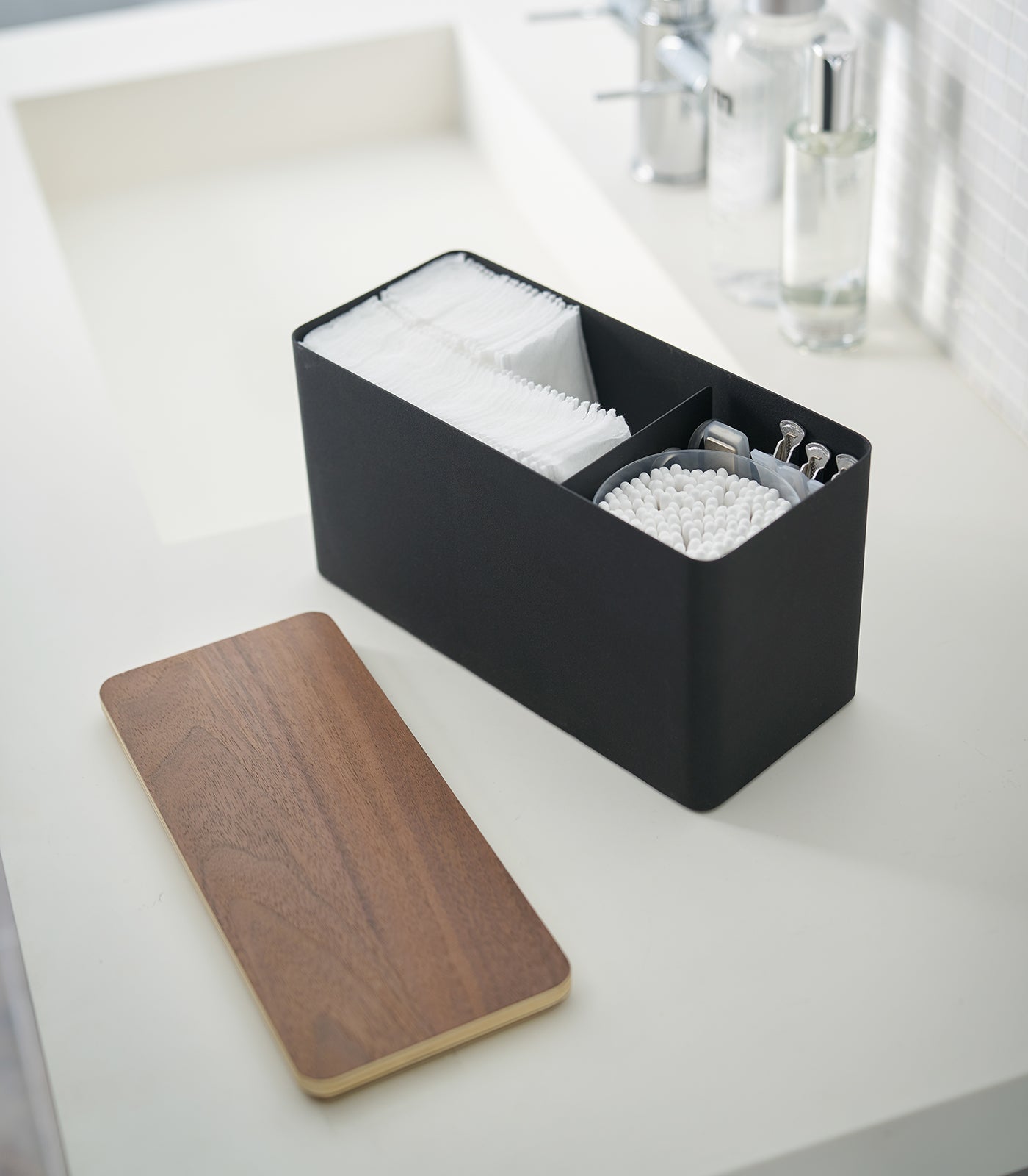 Countertop Organizer - Steel + Wood