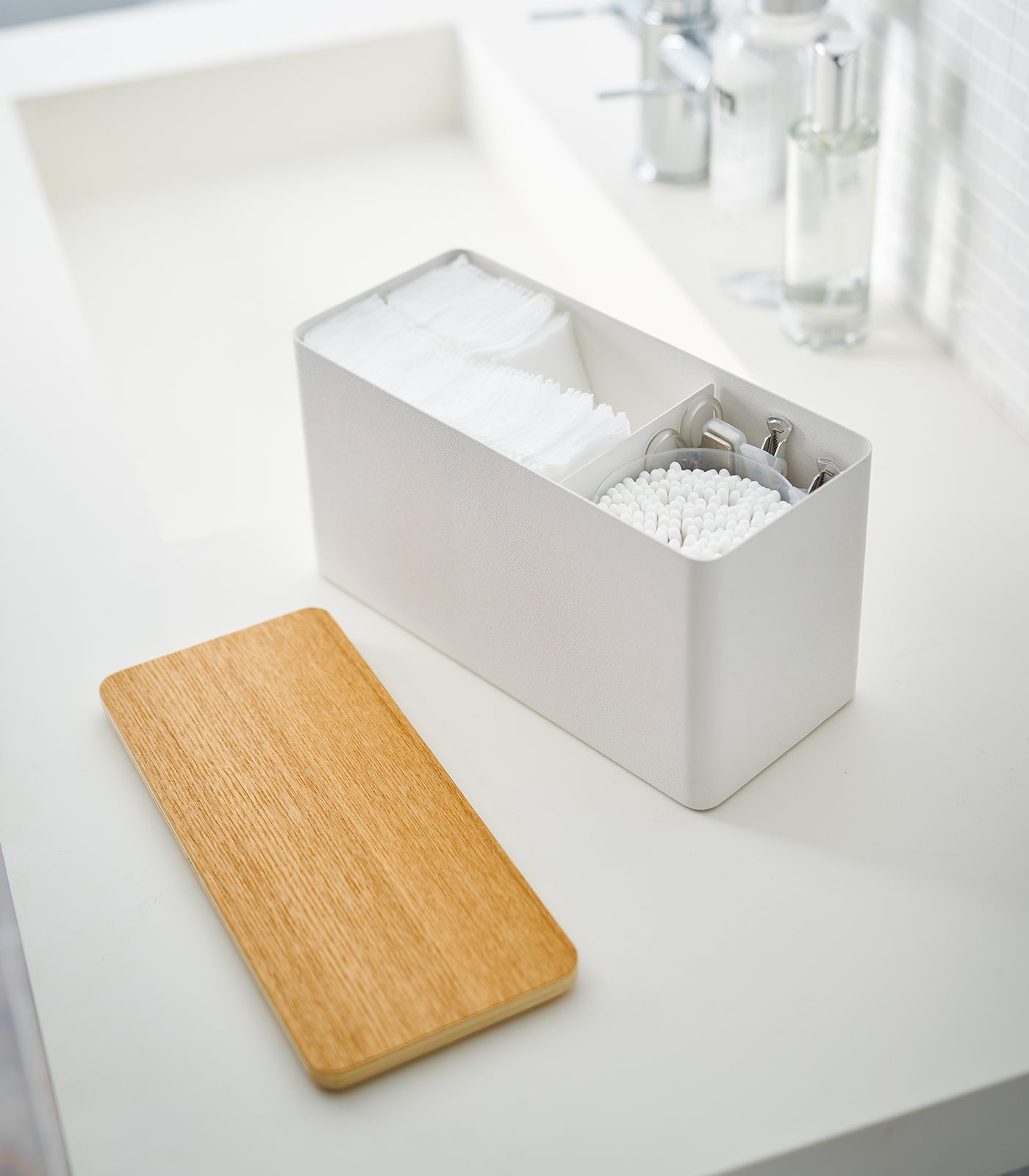 Countertop Organizer - Steel + Wood