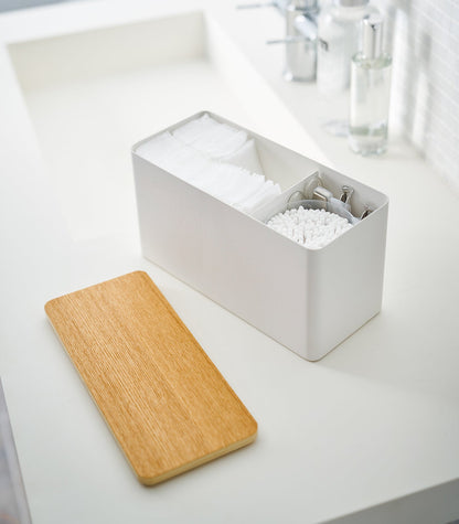 Countertop Organizer - Steel + Wood