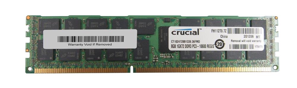 Crucial/Micron - Imsourcing 8Gb Ddr3 Sdram Memory Module Ct102472Bb1339.36Fmd