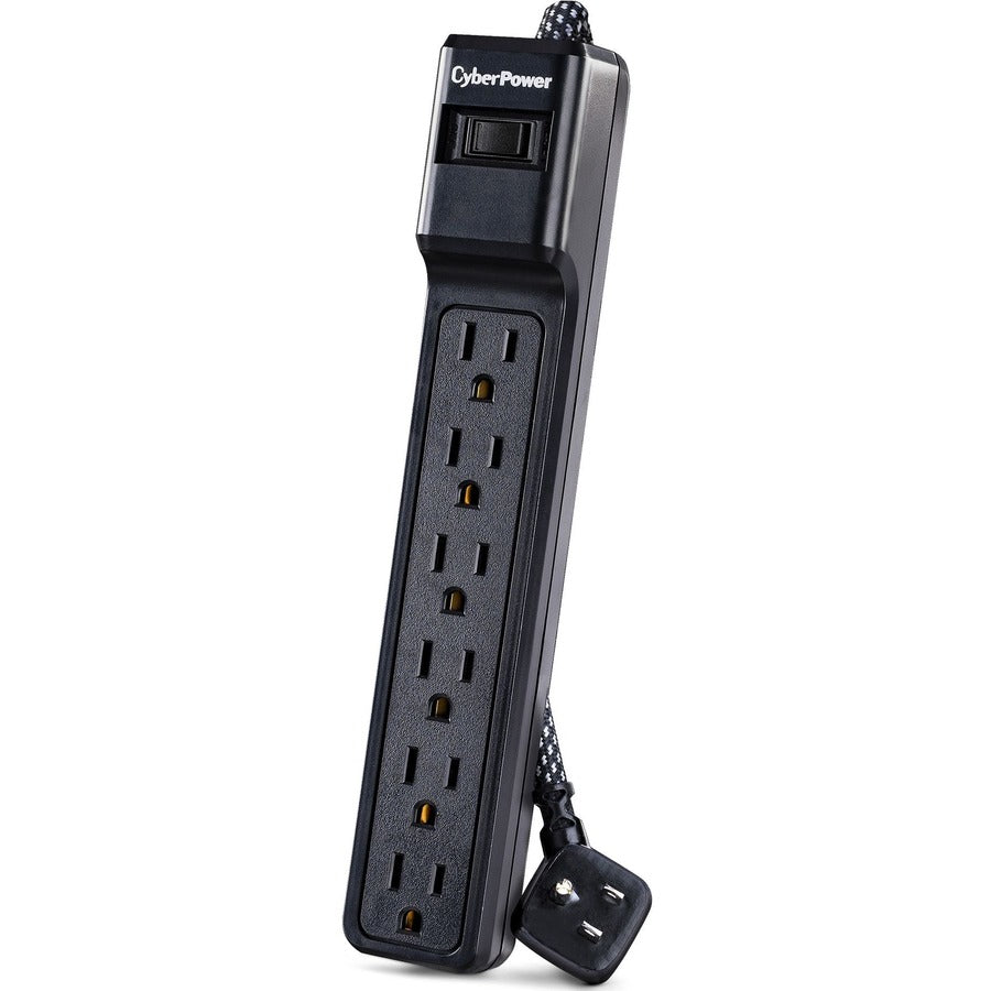 Cyberpower B608B Surge Protector Black 6 Ac Outlet(S) 2.4 M