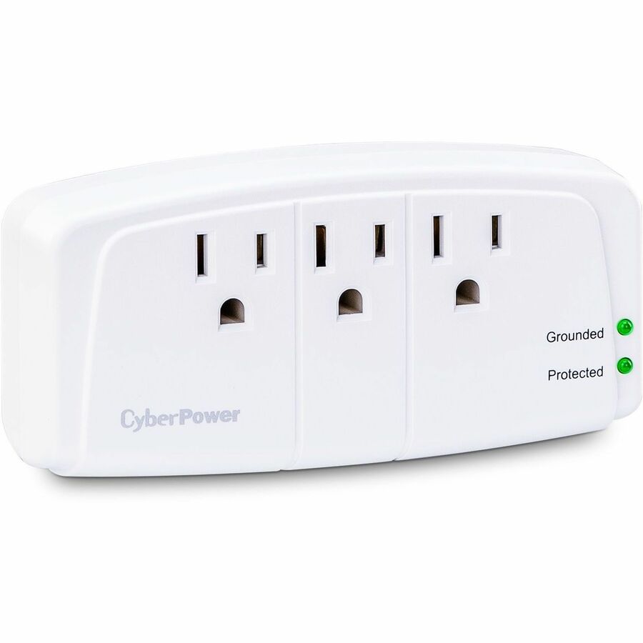 Cyberpower Csb300W Surge Protector White 3 Ac Outlet(S) 125 V