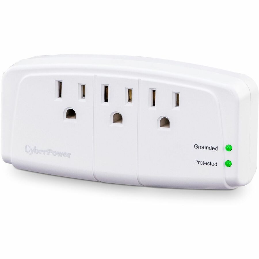 Cyberpower Csb300W Surge Protector White 3 Ac Outlet(S) 125 V