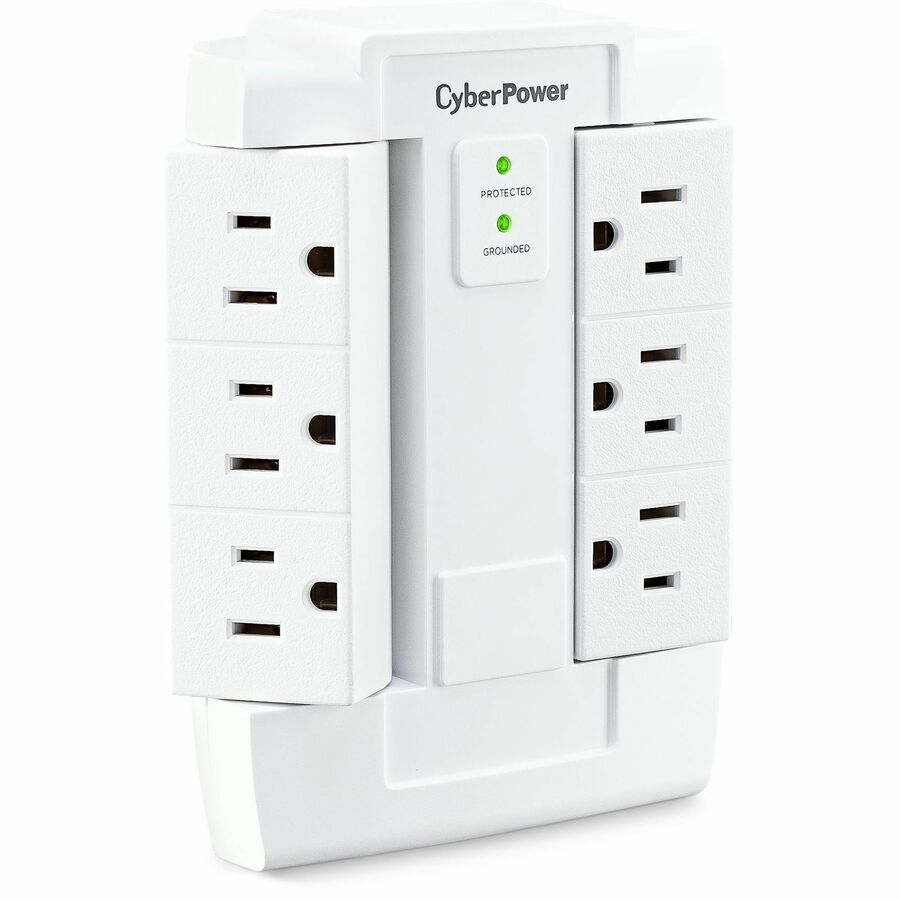 Cyberpower Csb600Ws Surge Protector White 6 Ac Outlet(S) 125 V