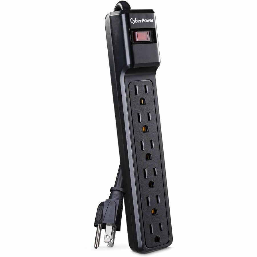 Cyberpower Csb6012 Surge Protector Black 6 Ac Outlet(S) 400 V 3.6 M