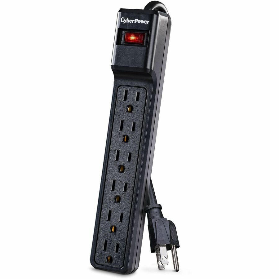 Cyberpower Csb604 Surge Protector Black 6 Ac Outlet(S) 125 V 1.219 M
