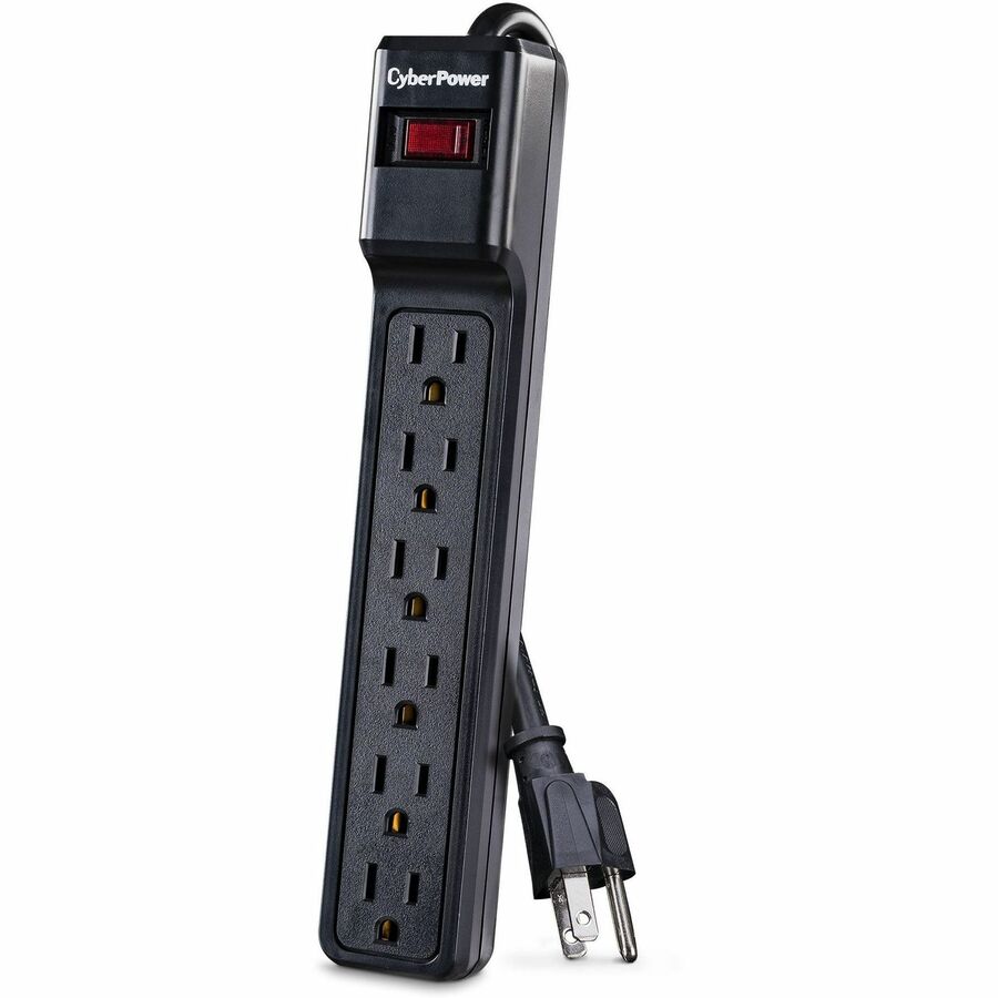 Cyberpower Csb606 Surge Protector Black 6 Ac Outlet(S) 125 V 1.829 M