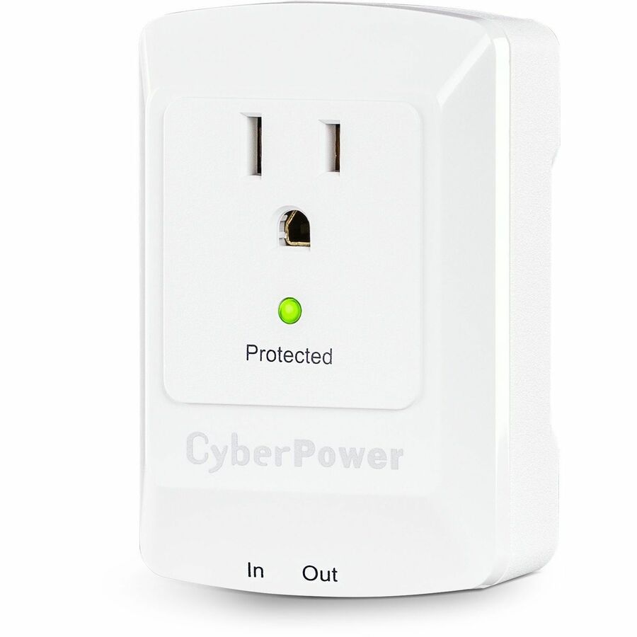 Cyberpower Csp100Tw Surge Protector White 1 Ac Outlet(S) 125 V