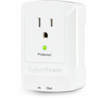 Cyberpower Csp100Tw Surge Protector White 1 Ac Outlet(S) 125 V