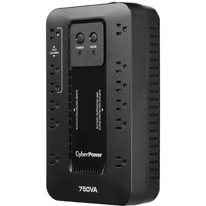 Cyberpower Ec750G Uninterruptible Power Supply (Ups) Standby (Offline) 0.75 Kva 450 W 12 Ac Outlet(S)