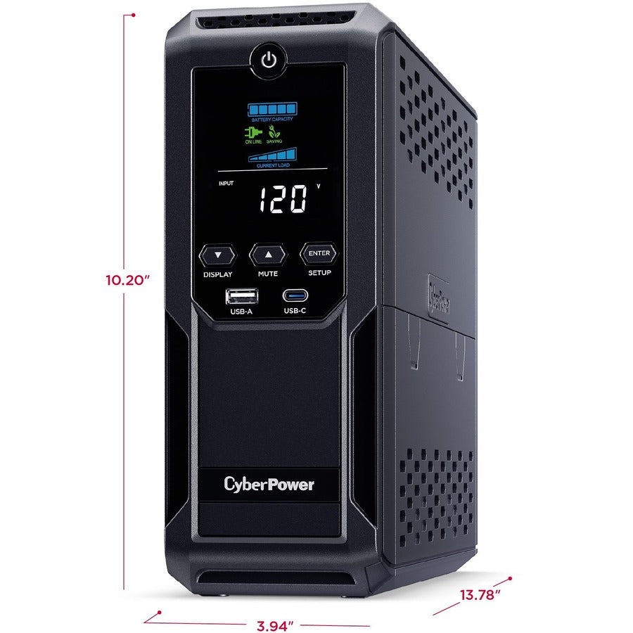 Cyberpower Intelligent Lcd Ups Cp1350Avrlcd3 1350Va Mini-Tower Ups