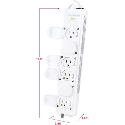 Cyberpower Mpv615P Surge Protector White 6 Ac Outlet(S) 100 - 125 V 4.6 M