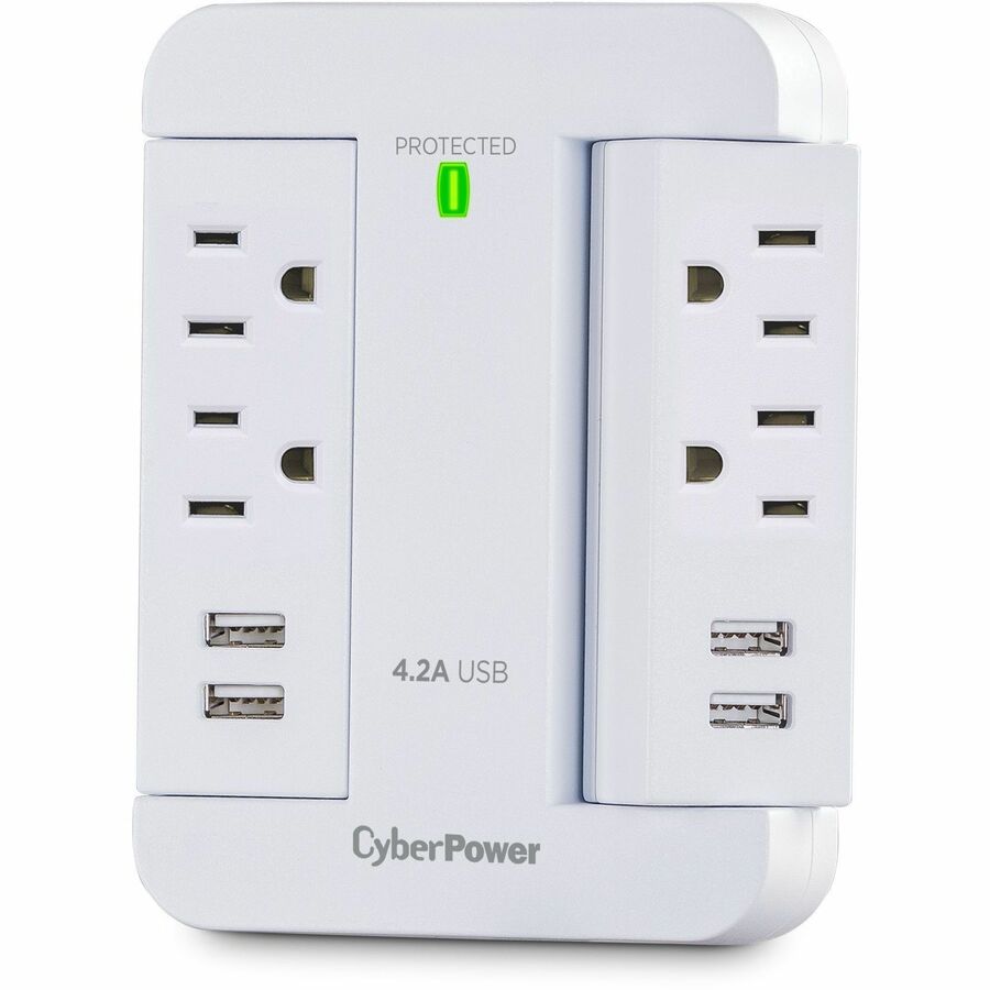 Cyberpower P4Wsu Surge Protector White 4 Ac Outlet(S) 125 V