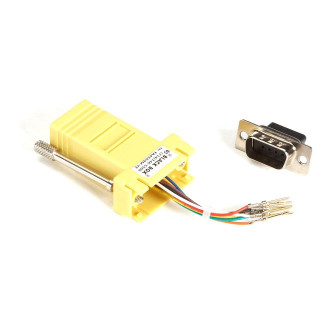 Db9 Male To Rj45F Modular Adapter Kit With Thumbscrews BBX-FA4509M-YE