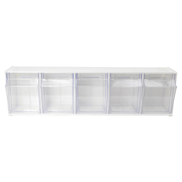 Interlocking Sorting Storage Deflecto 20503OP Interlocking Multi-Bin Storage Organizer (5 Bins ...