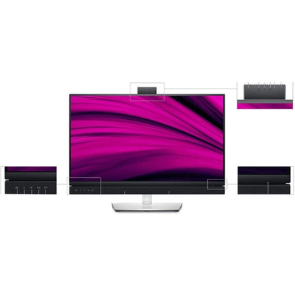 Dell C2722De Led Display 68.6 Cm (27") 2560 X 1440 Pixels Quad Hd Lcd Black, Silver